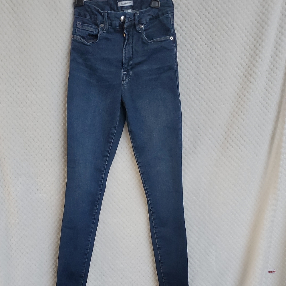Good American Dark Blue High Rise Jeans